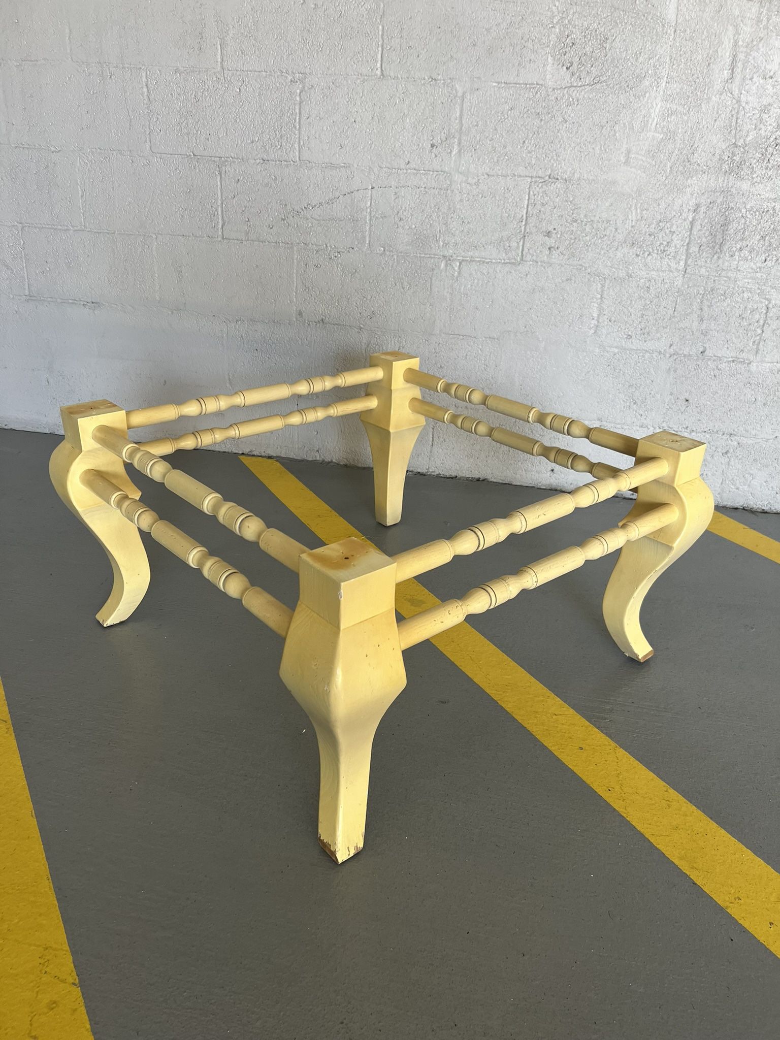 Wood Coffee Table Base 33”x33”xH17