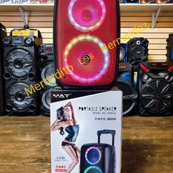 8" Portable Bluetooth Speaker 🔥8800w🔥SUPER LOUD 🔥Karaoke - Radio Aux / Sd Card / Usb - GRAN PRECIO