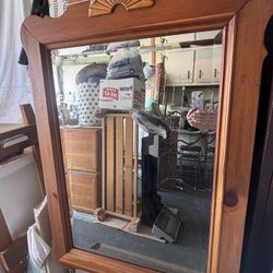 ETHAN ALLEN FARMHOUSE BEVELED MIRROR