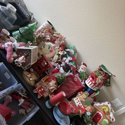 Gingerbread and Christmas Holiday Decor Bundle wreaths stockings gift  bags advent calendar, much more