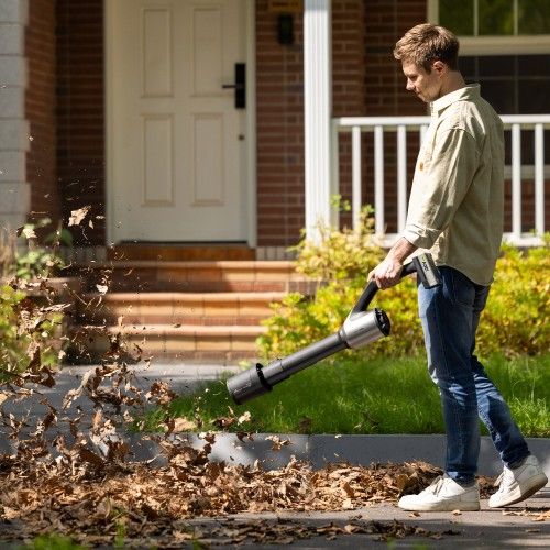 New in box HOTO Cordless Leaf Blower 20v. SELLS AT COSTCO FOR $180 PLUS TAX.