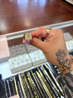 Gold nugget ring