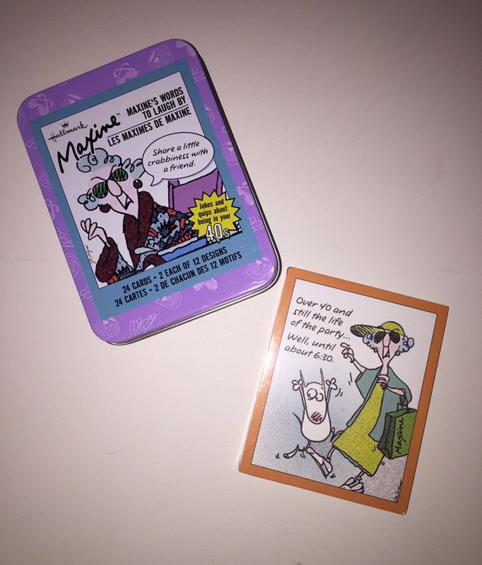Hallmark NEW Maxine 40th Birthday Gift Getting Old Over the Hill Jokes