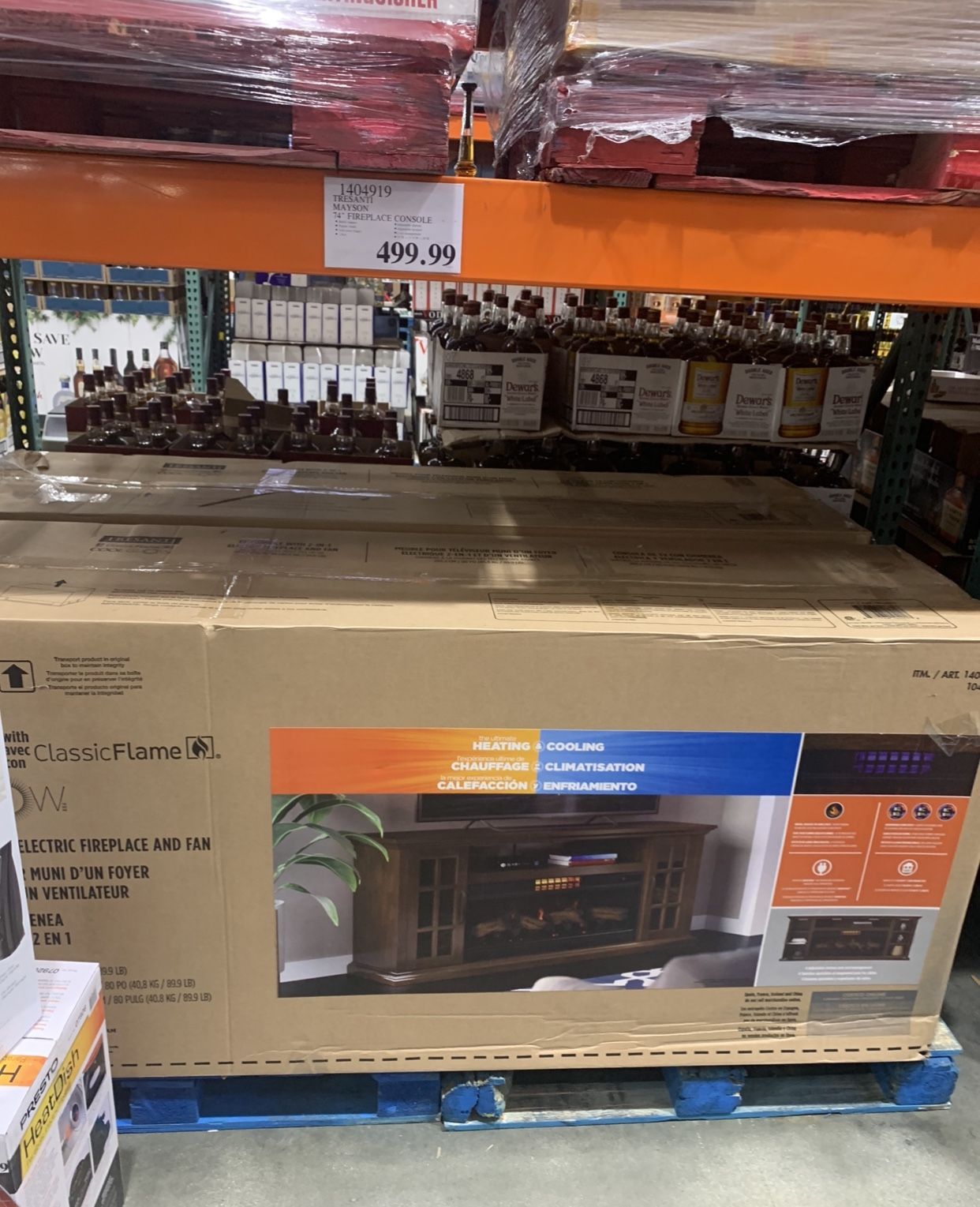 New Tresanti Grant 72” Fireplace Console for Sale in Laguna Woods, CA