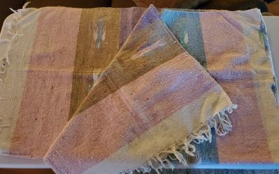 Woven Pastel Indian Blanket