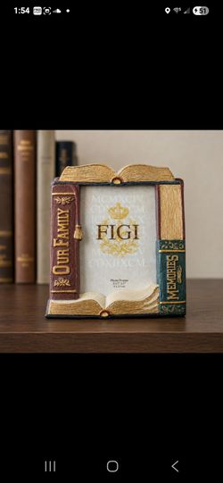 1994 FIGI Our Family Memories 3D Book Photo Frame Vintage