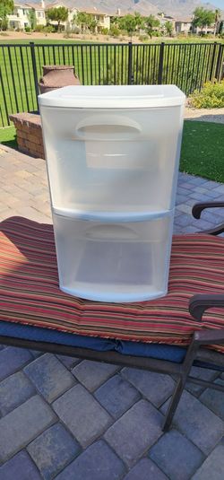 2 Deep Drawers Steralite Storage Chest 15" x 18" x 25" tall.