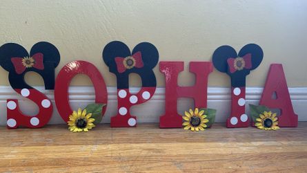 Wooden letters