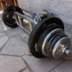 Weightlifting Bar W/ Weights