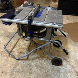 Kobalt 10” Table Saw w/ Rolling Stand