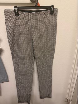 Calvin Klein Black & White Check Slim Dress Pants size 12