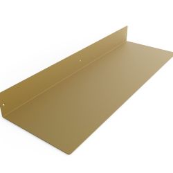 Brand New - DIY CARTEL Made in USA 24 Inch Linear Floating Shelf - Raw Steel - Industrial Heavy Duty Metal Wall Mounted Modern Farmhouse Rustic Design