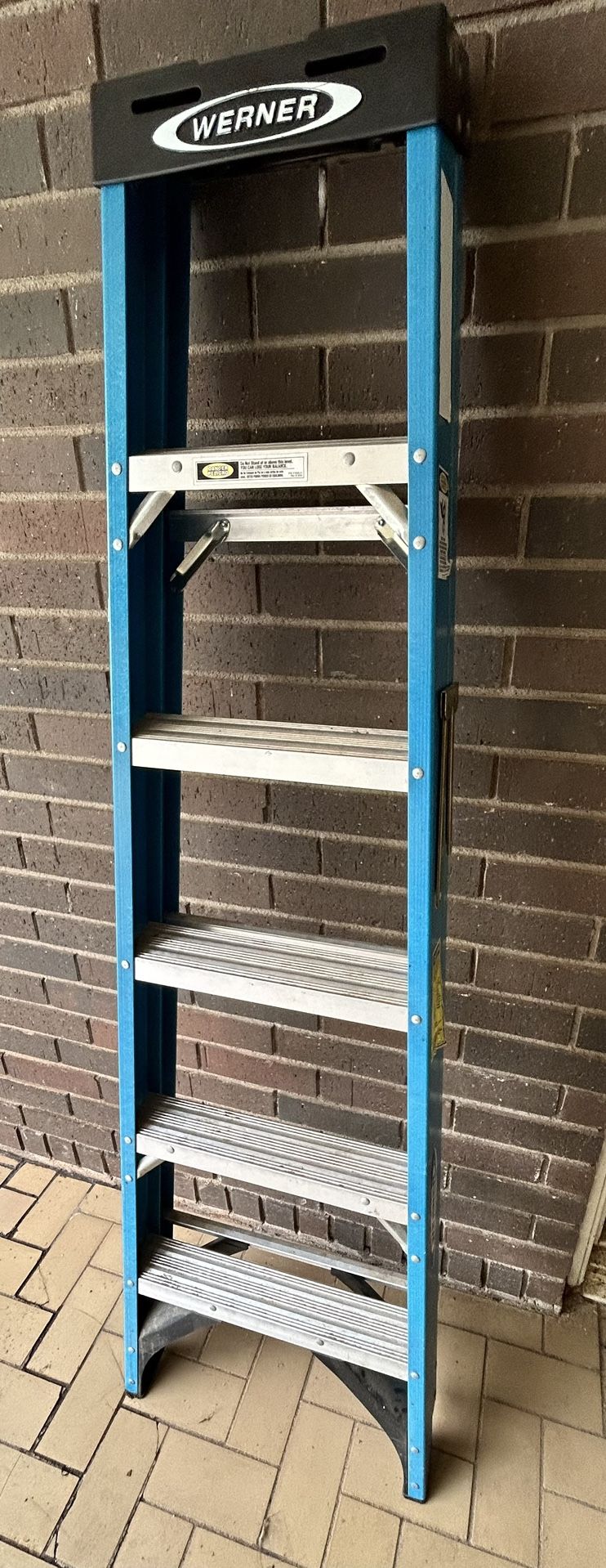 Werner FS100 6-ft Fiberglass Type 1- 250-LBS Load Capacity Step Ladder