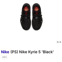 Kids Nike Kyrie 5 Black - COMING SOON