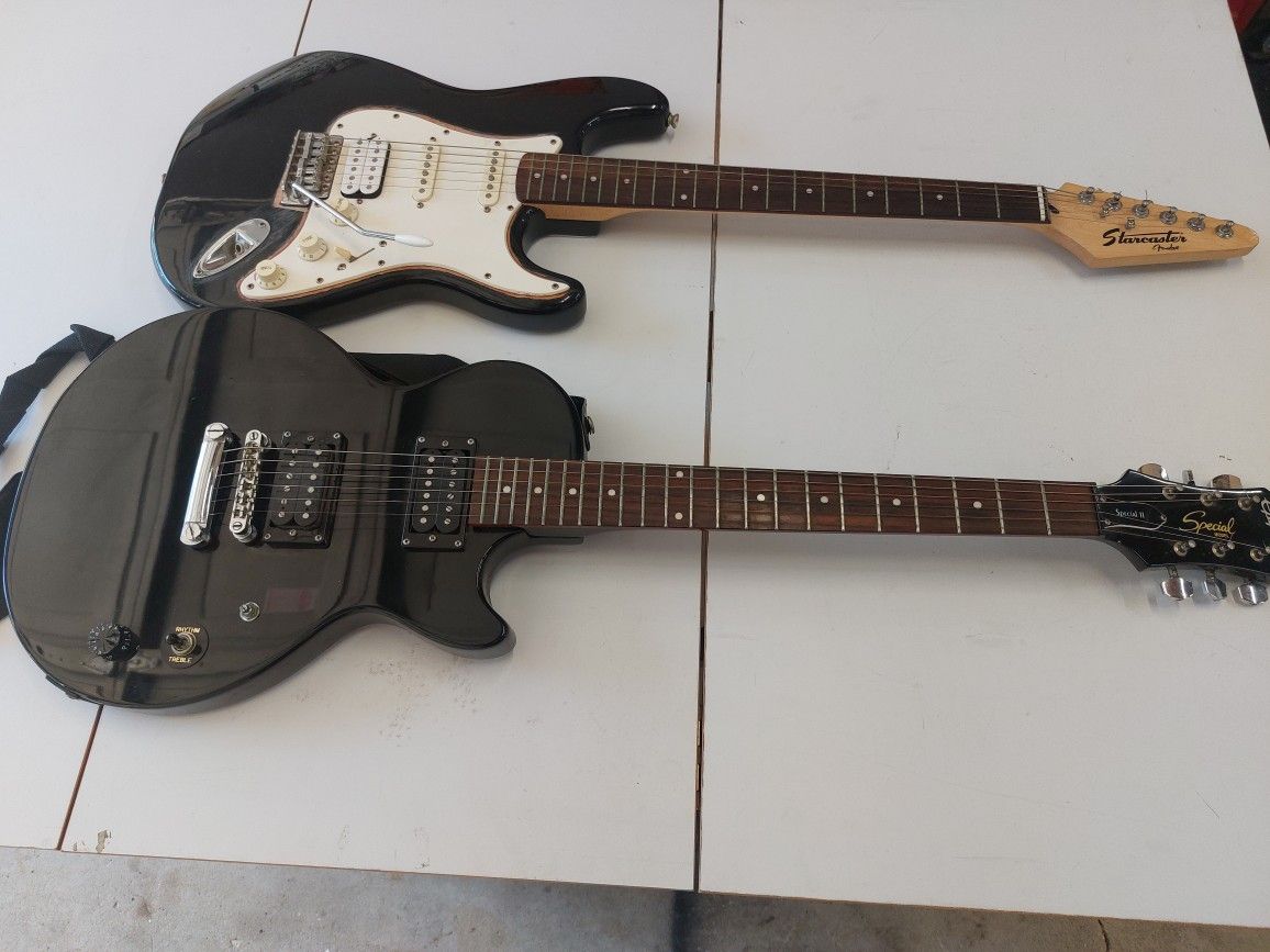 2 Fender Electric Guitars For Parts Or Repair.