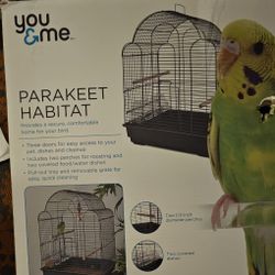 Black Bird Cage, Parakeet Cockatiel, New