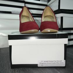 LChristmas  red and gold High heel