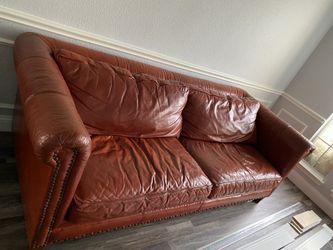 Custom Leather Living Room Set