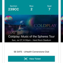 COLDPLAY SUNDAY