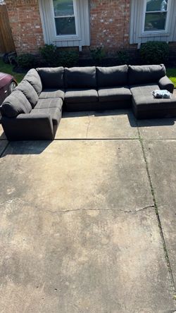 Large Dark Gray Sectional Sofa