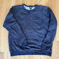 Men’s XXL Patagonia Heathered Charcoal Pocket Crewneck