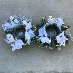 Christmas candle holders 