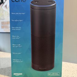 New in Box Amazon Echo Smart Speaker Alexa Enabled Bluetooth WiFi 