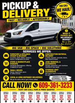 Pick ups and Deliveries