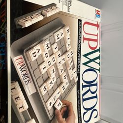 Vintage 1988 UpWords A 3 Dimensional Word Game 3D Scrabble Complete