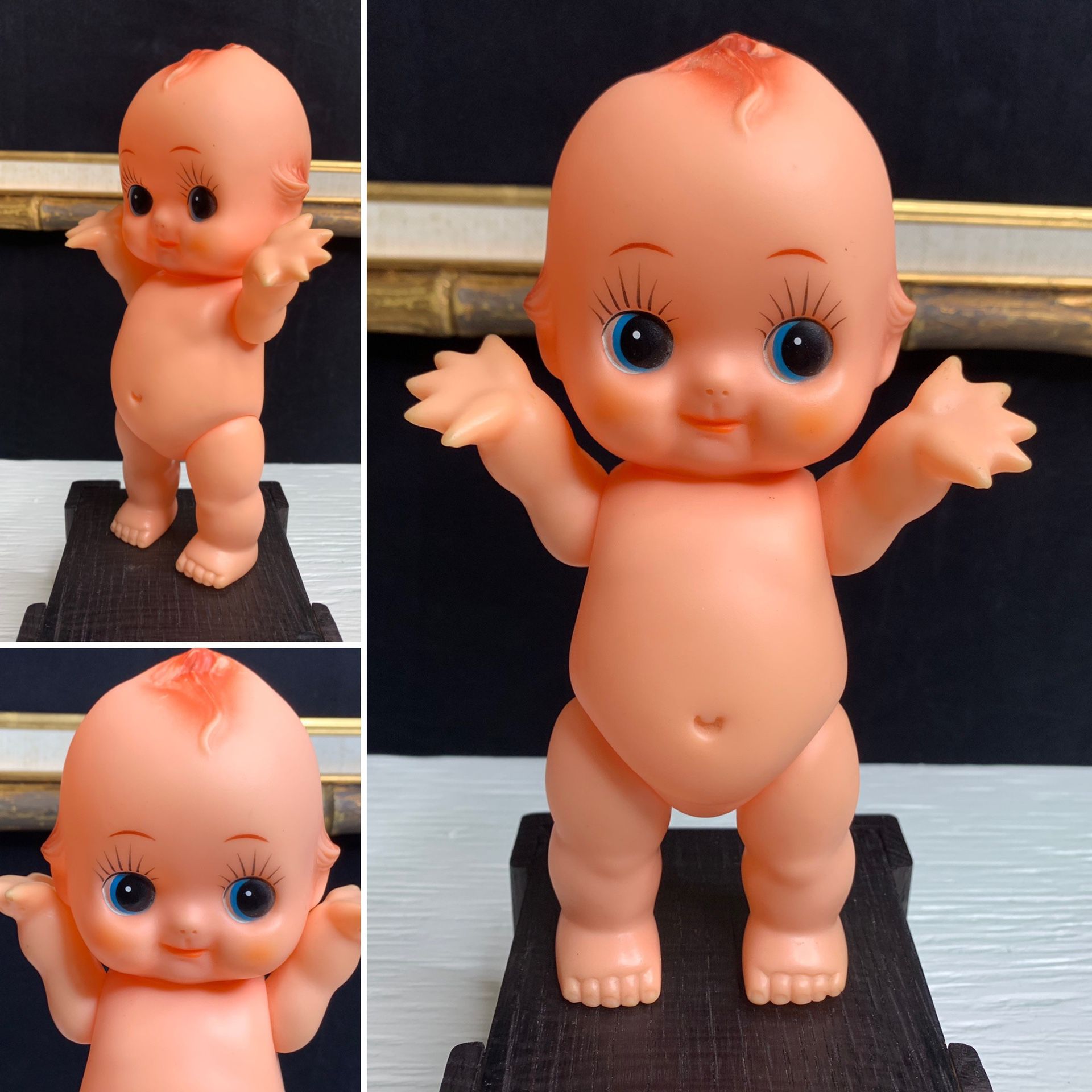 Vintage Kewpie Doll Circa 1960s - Made In Japan - 8” Tall - PLUS 3”inch Kewpie Doll !