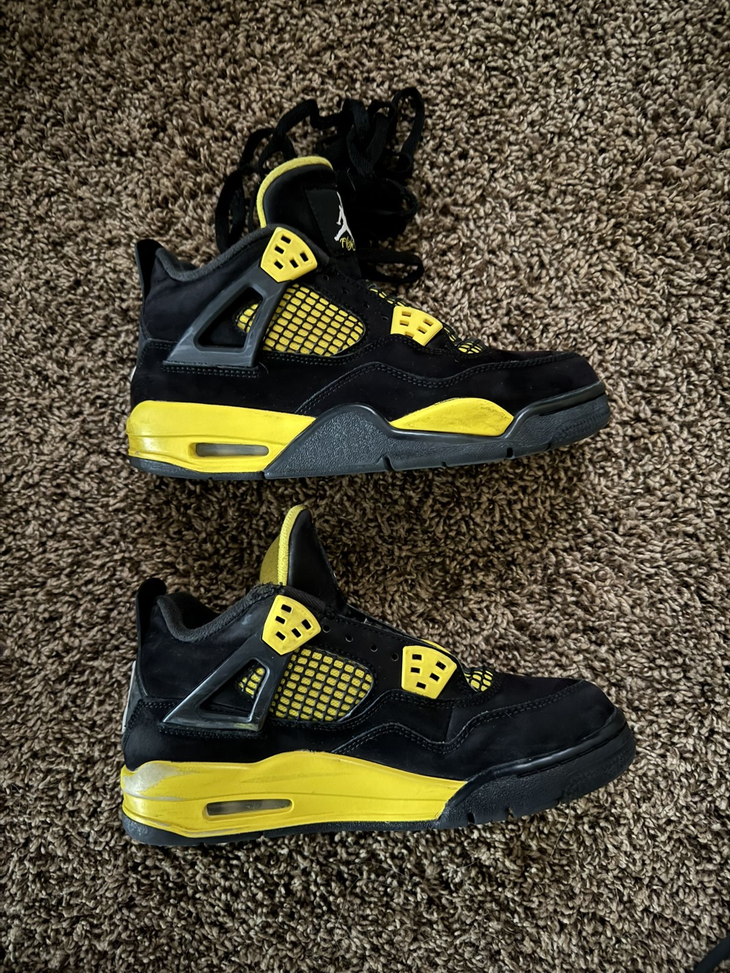 Jordan 4 Retro Yellow Thunder 5y