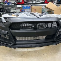 2018-2020 Ford Mustang GT500 Style Front Bumper polyurethane new in stock unpainted Shelby lip logo Won’t fit Real Shelby