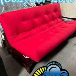 Wooden Futon Couch New Red Sofa Cama 