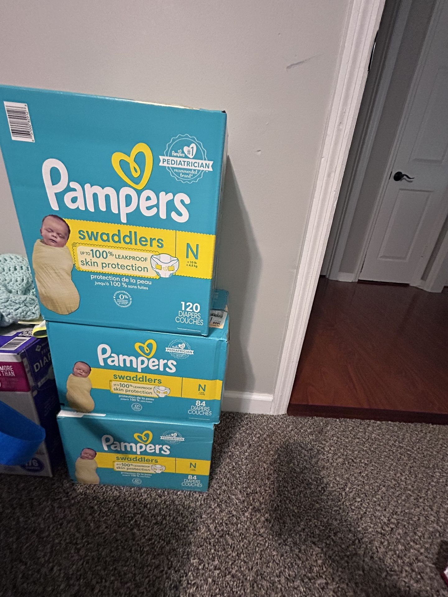 461 Pcs Newborn & Size 1 Diapers Plus Free Extras