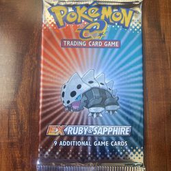Pokemon EX Ruby & Sapphire LIGHT Booster Pack Lairon Art Factory Sealed/New!