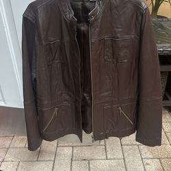 Genuine Woman’s Brown Leather Jacket New