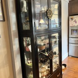 Over $1500 value Vintage Asian Curio Or China Cabinet