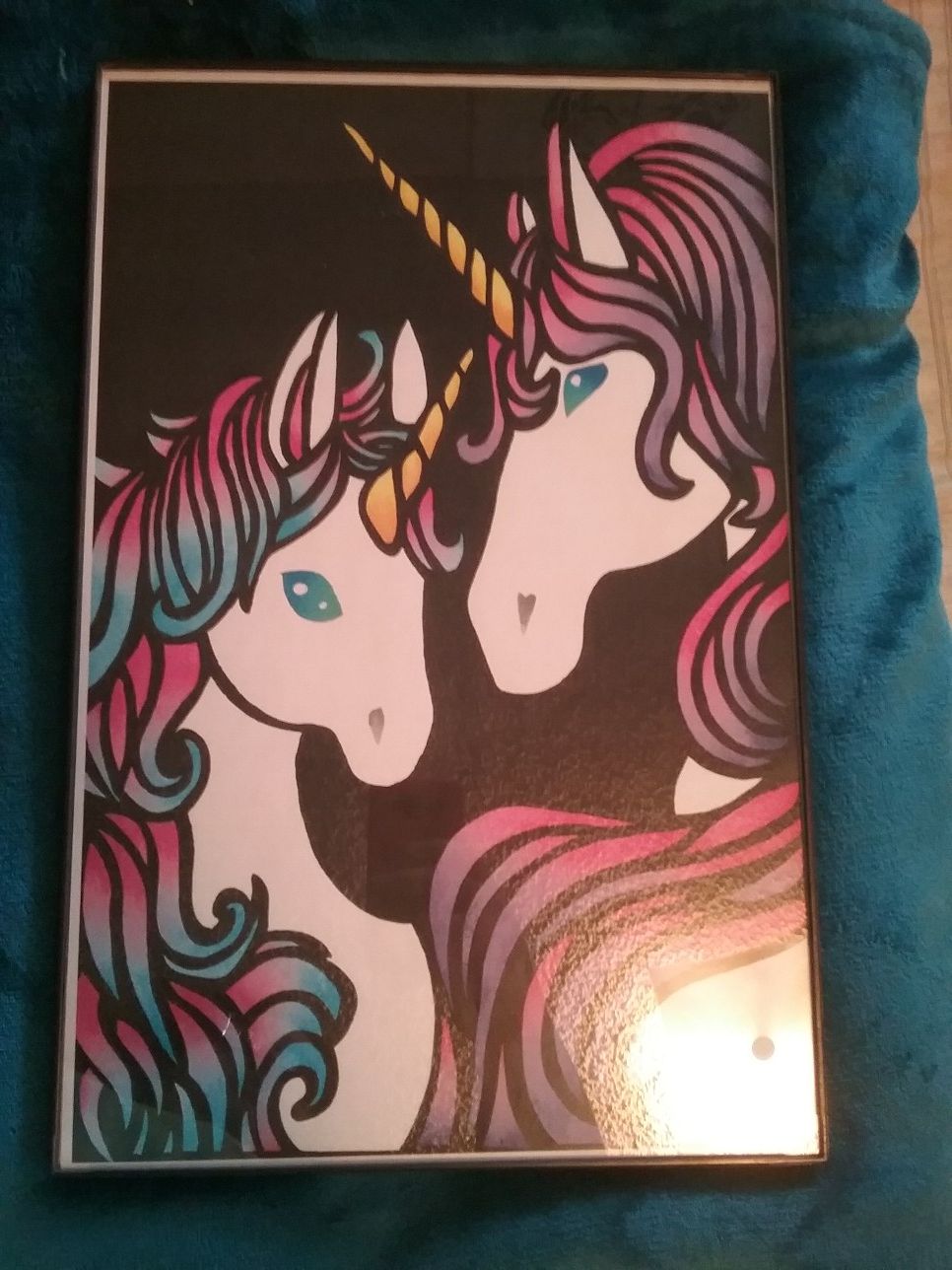 Framed Unicorn Picture