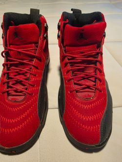 Air Jordan 12 Retro Red Suede Sneakers