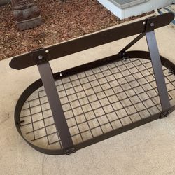 Kitchen Oval Ceiling Iron Pot Rack with hooks 
