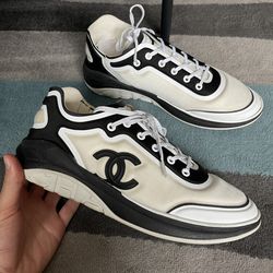 Chanel Mesh Logo Lycra Thermoplastic Mens Sneakers Size 45 White/Black for  Sale in El Cajon, CA - OfferUp