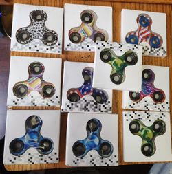 Fidget Spinner Lot (10) New In Box