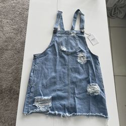 Denim Overall Dress