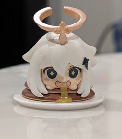Genshin Impact Pancakes Paimon is Not Emergency Food Mascot Figure
