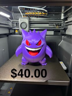 Gengar 3D Printed Pokemon Figure