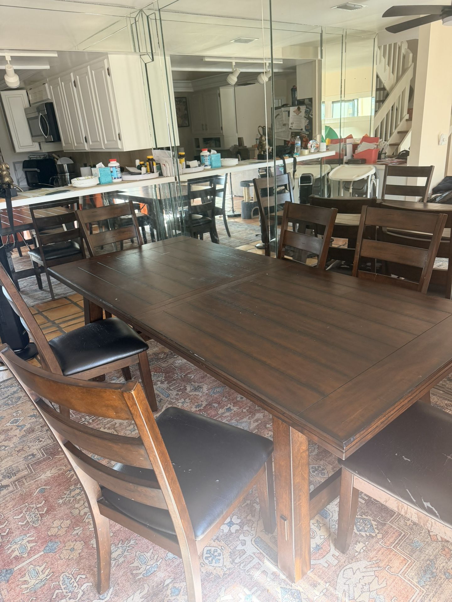 FREE Dining Table And Eight Chairs