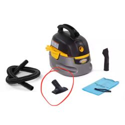 Stinger 2.5 Gal. 1.75 Peak HP Small Shop Vacuum Wet Dry Vac with Filter Bag, Hose, Utility and Car Nozzle Attachments HD2025