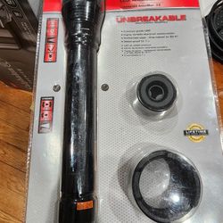 DEFIANT 3D LED  13INCH LONG UNBREAKABLE  POLICE FLASHLIGHT,  NEW