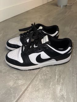 Nike Dunk Low “Panda” sneakers, men’s size 9.