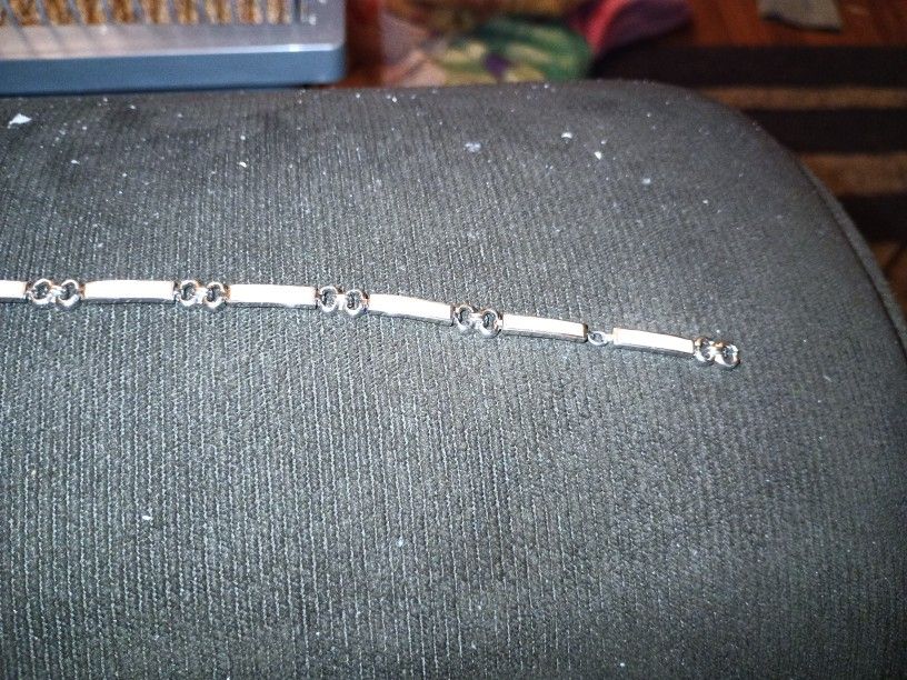 Fire Opal Silver Bracelet